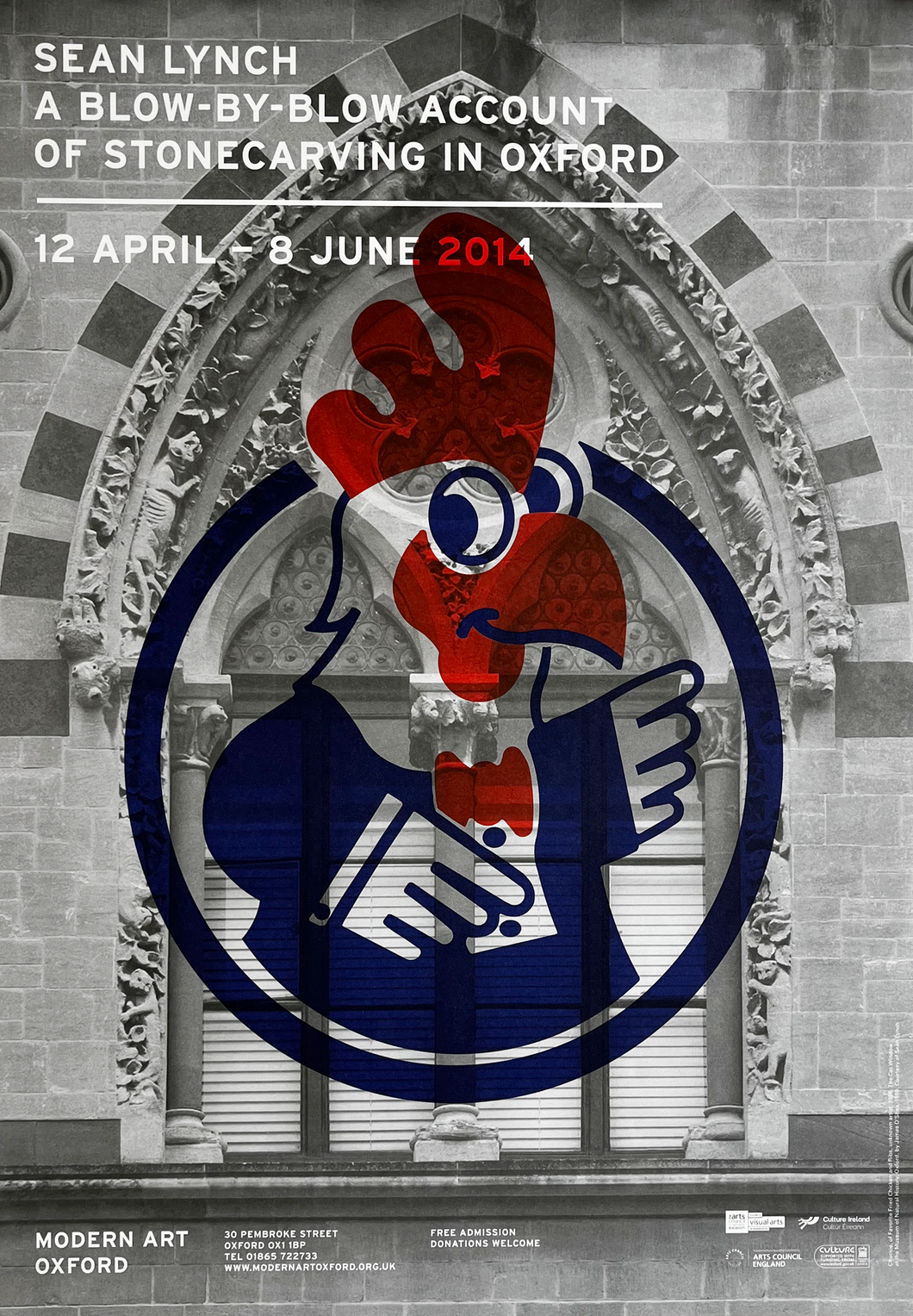 Sean Lynch: A Blow-by-Blow Account of Stonecarving in Oxford A3 Poster