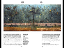 Load image into Gallery viewer, The inside of the book. Both pages feature a double spread at the top of a nature scene, showing trees and the birds roosting in them. Underneath the painting on both pages is black text on a white background.
